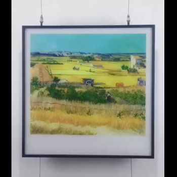 客厅装饰画现代简约餐厅玄关挂画麦田卧室墙壁画