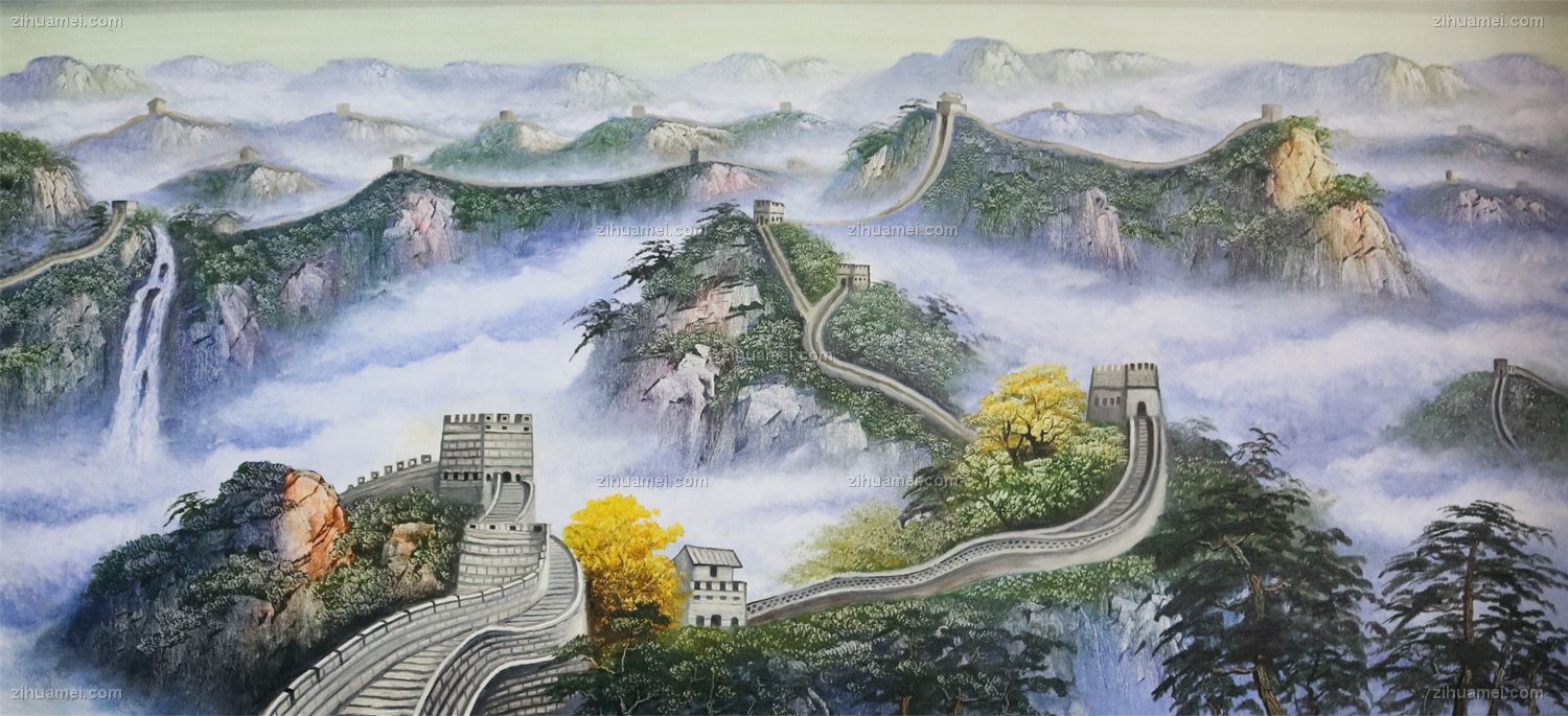 刀笔画 万里长城