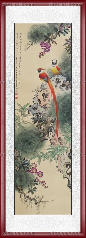 国家一级美术师 周金山 花鸟画 手绘 手工 国画