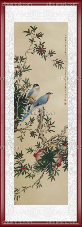 国家一级美术师 周金山 花鸟画 手绘 手工 国画