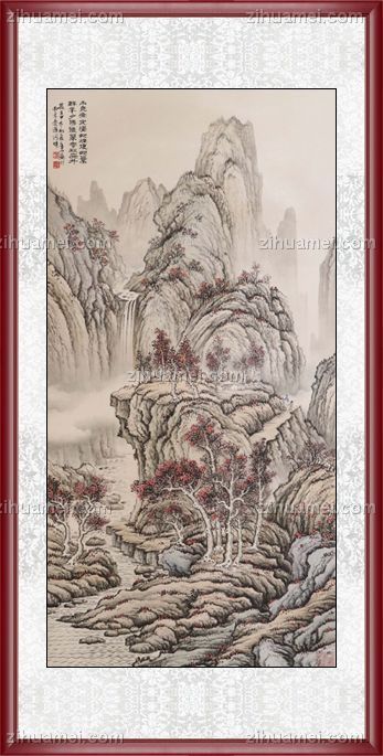 国家一级美术师 周金山 山水国画 手绘 手工 国画