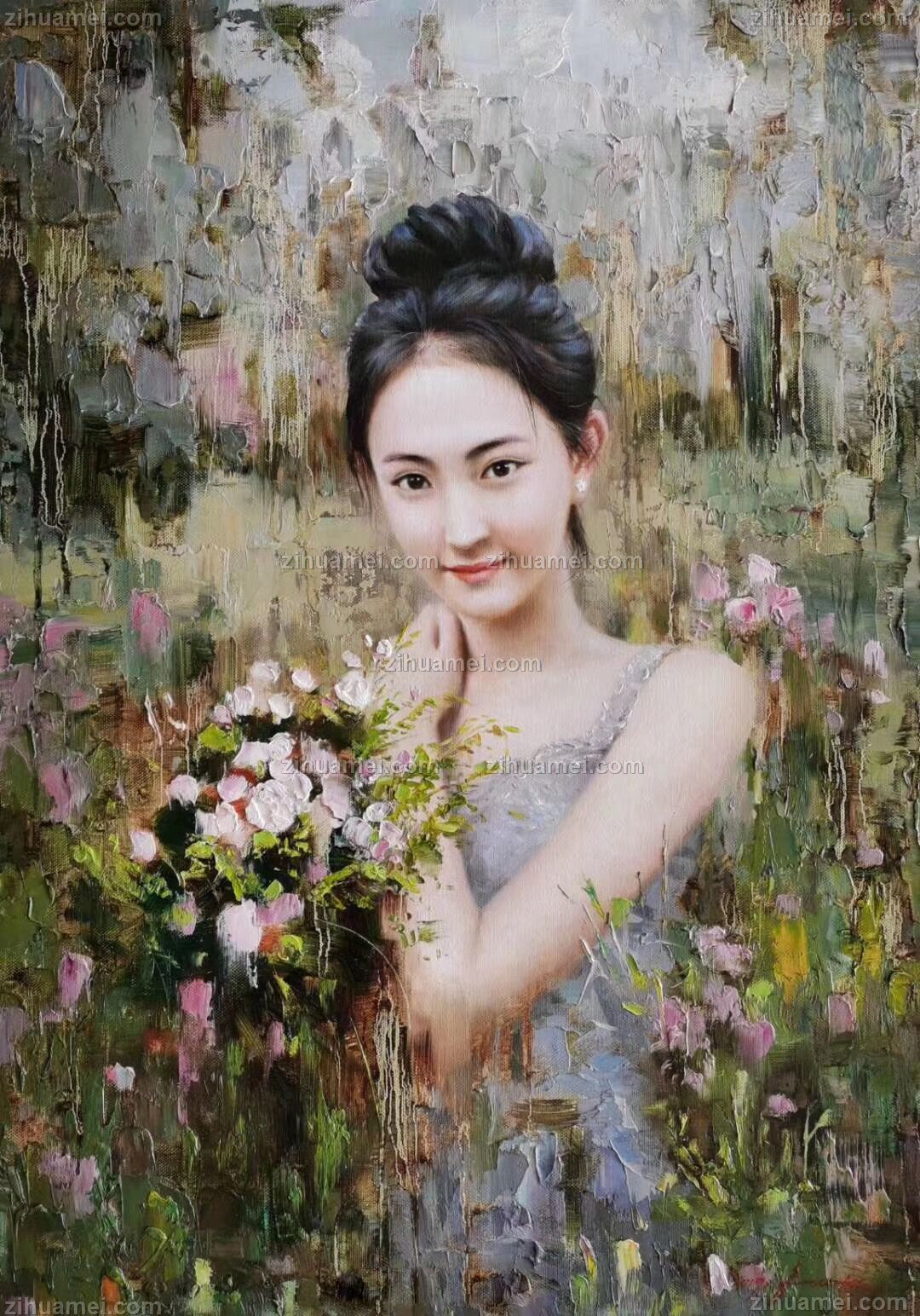 肖像手绘油画