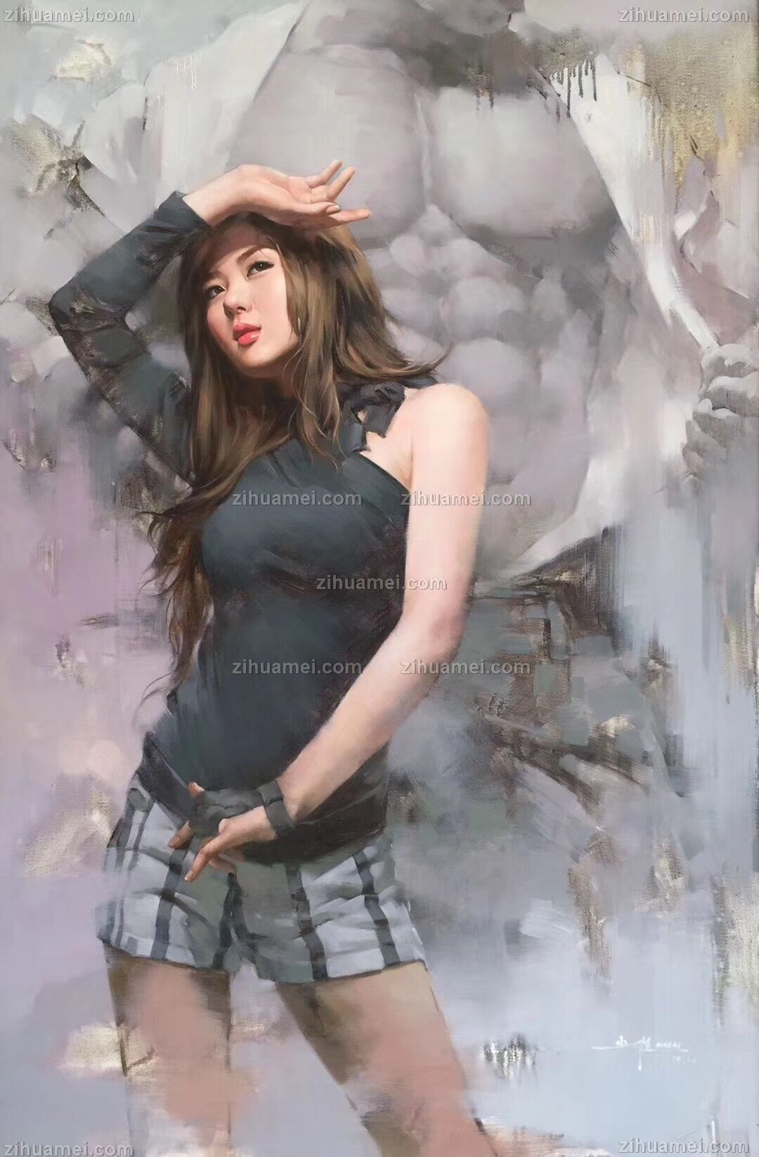 抽象油画