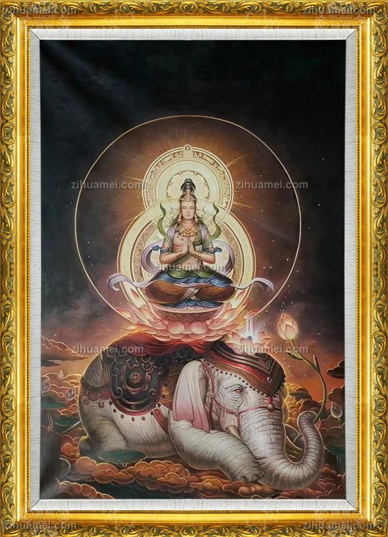 佛教菩萨人物油画