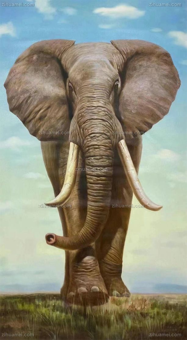 高品质纯手绘动物油画