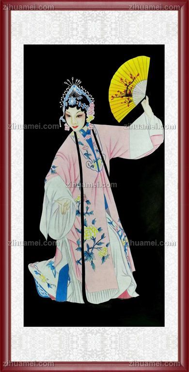 适合卧室酒店餐厅的中国传统人物国画