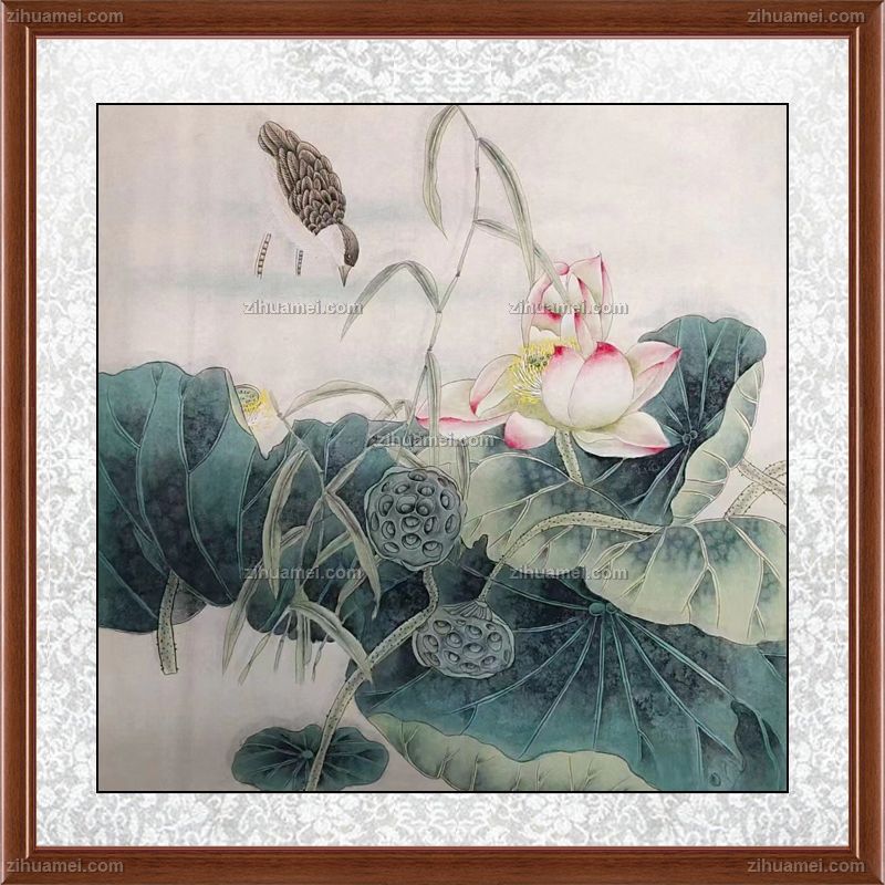 安居乐业工笔花鸟国画纯手绘水墨国画