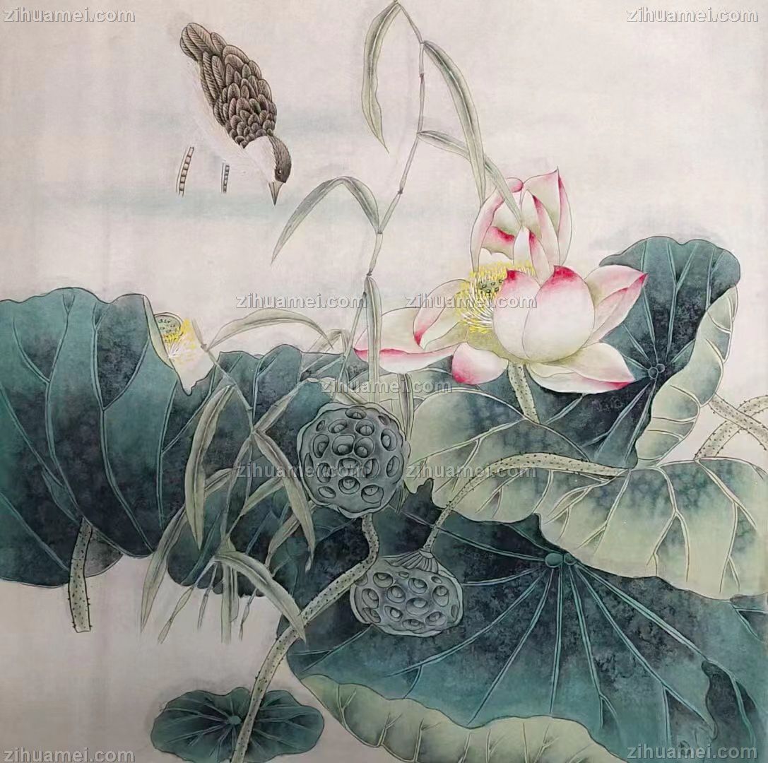 安居乐业工笔花鸟国画纯手绘水墨国画