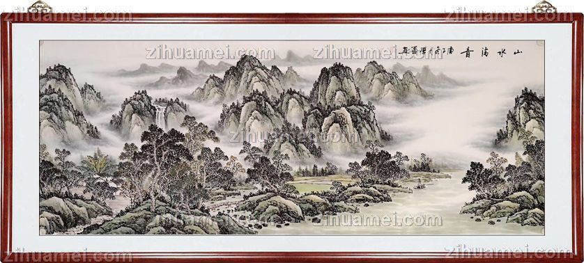 写意工笔山水画精品国画收藏级国画