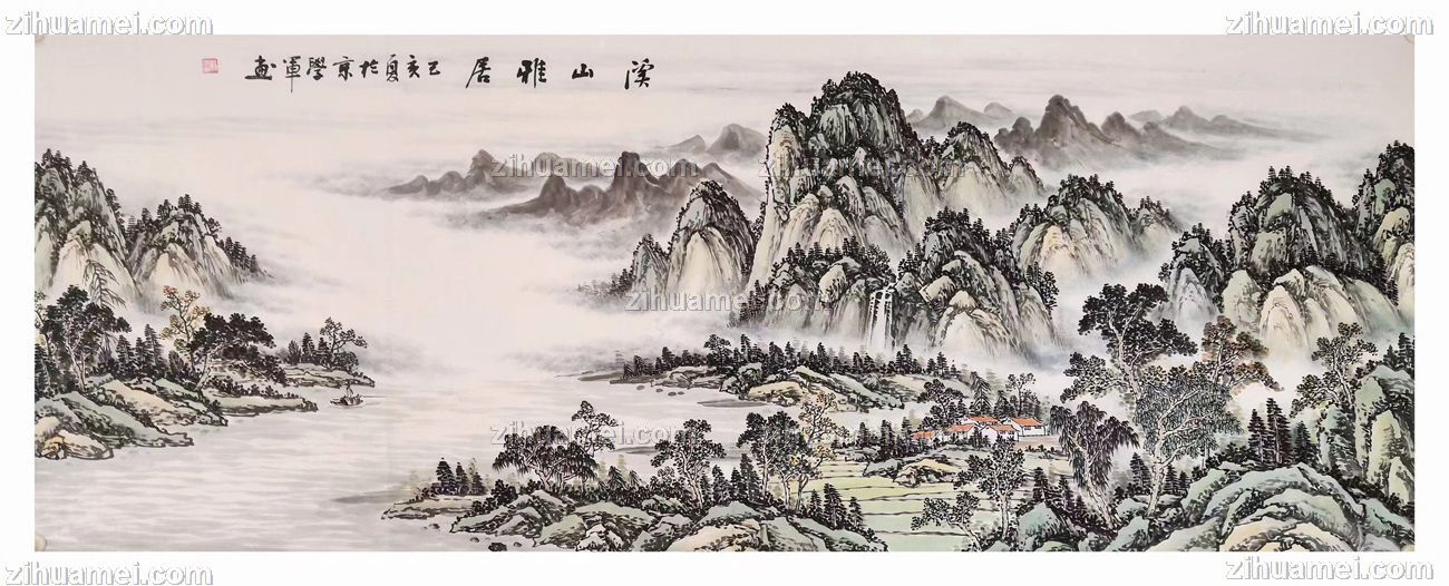 工笔山水画工笔山水画名家作品