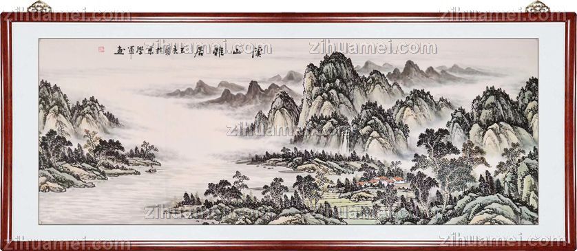 写意工笔山水画工笔山水画名家作品
