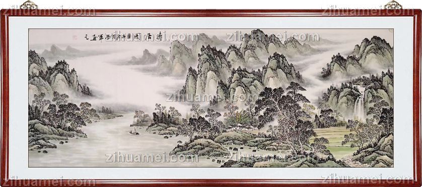 名家作品原创国画收藏价值高写意工笔山水画