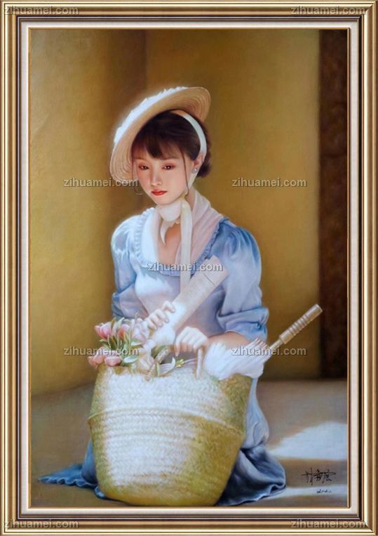 油画人物美女油画