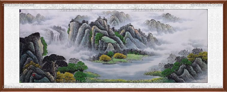 适合会议室的中国山水国画