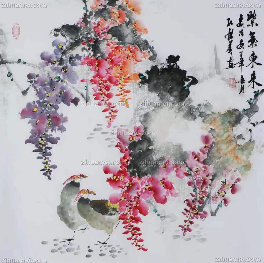 锦鸡花鸟画