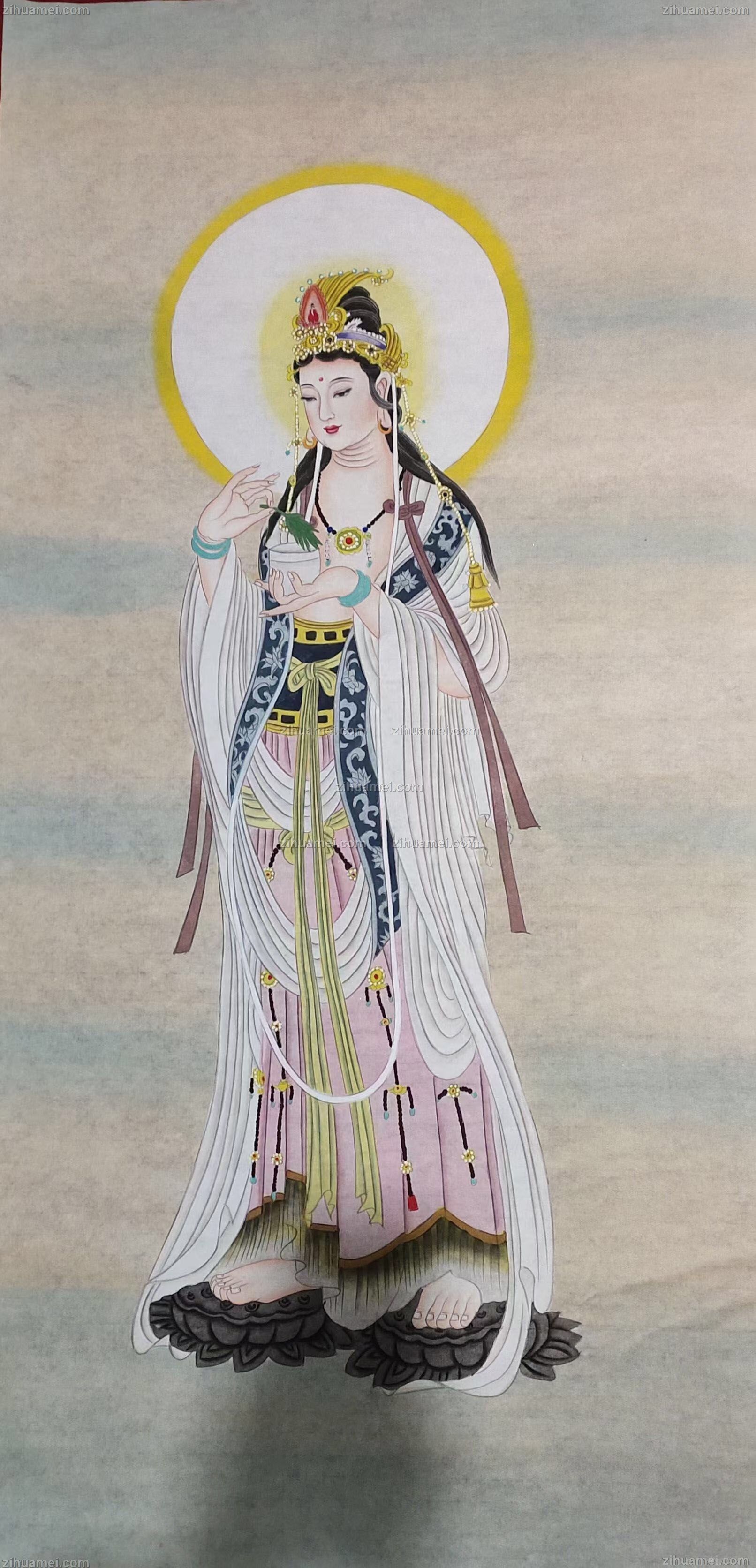 观音大士国画像