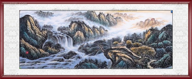 水墨山水画