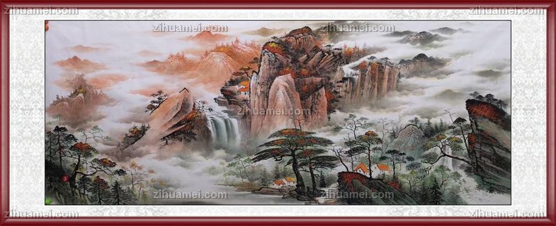 手绘写意山水画