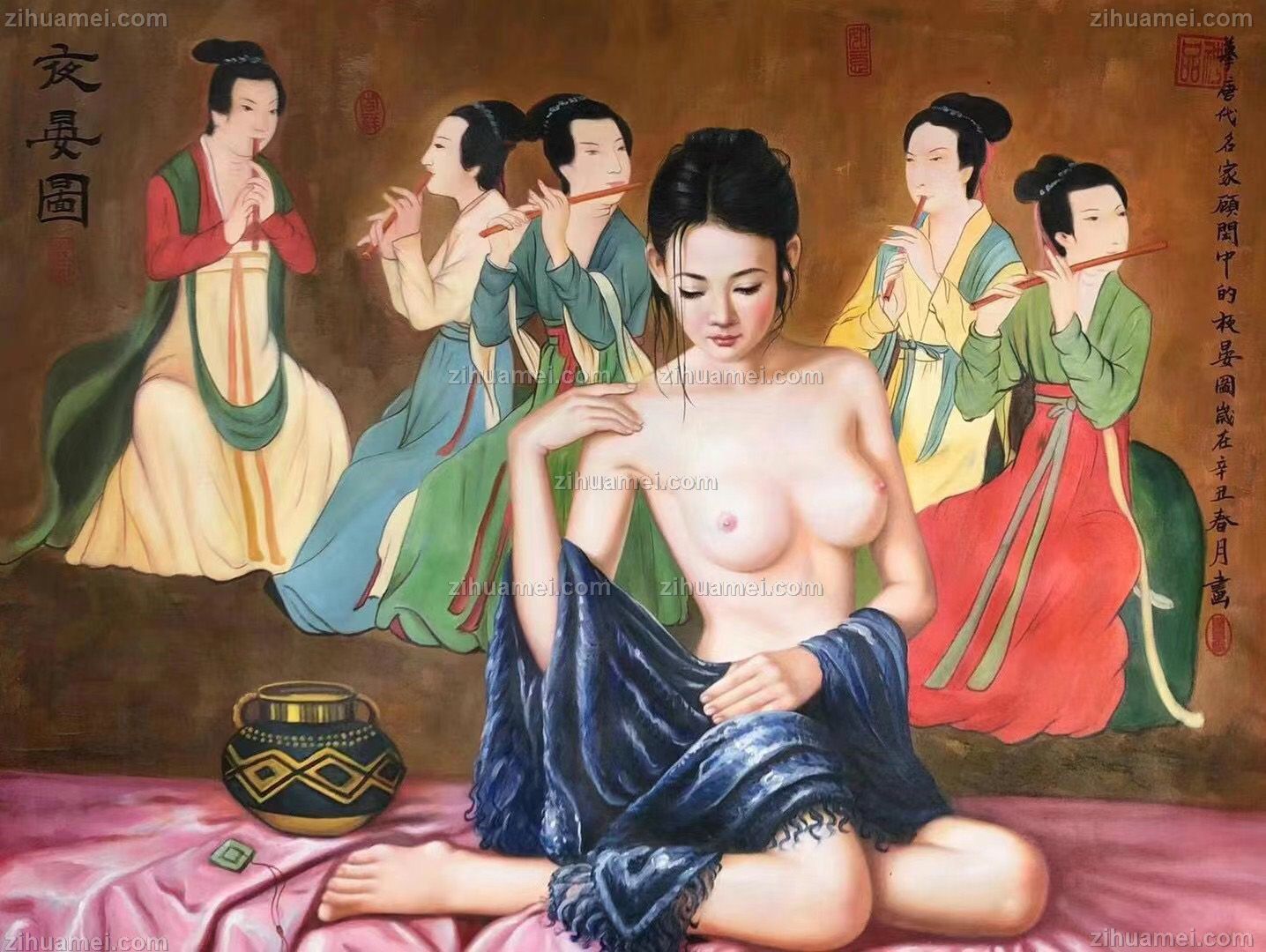 原创油画图片人物油画写实