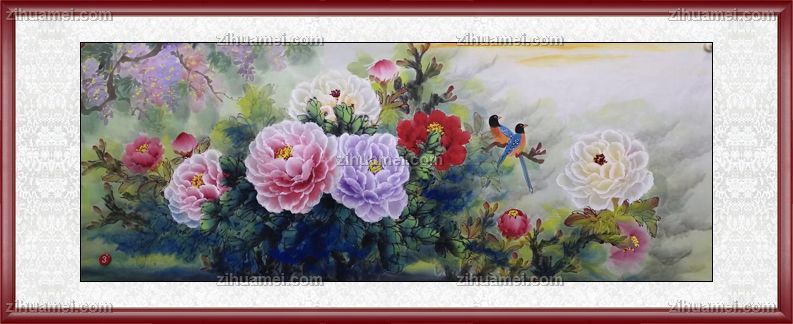 牡丹图片花鸟国画