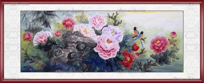 牡丹图片花鸟国画