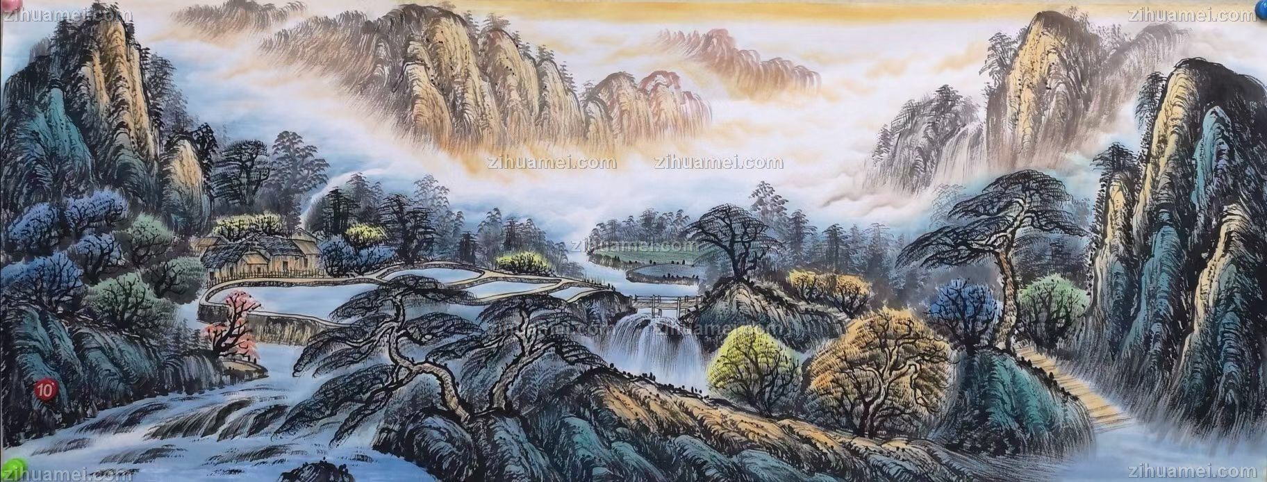 国画山水画水墨山水画