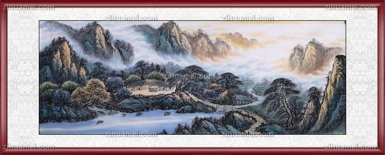 水墨山水画