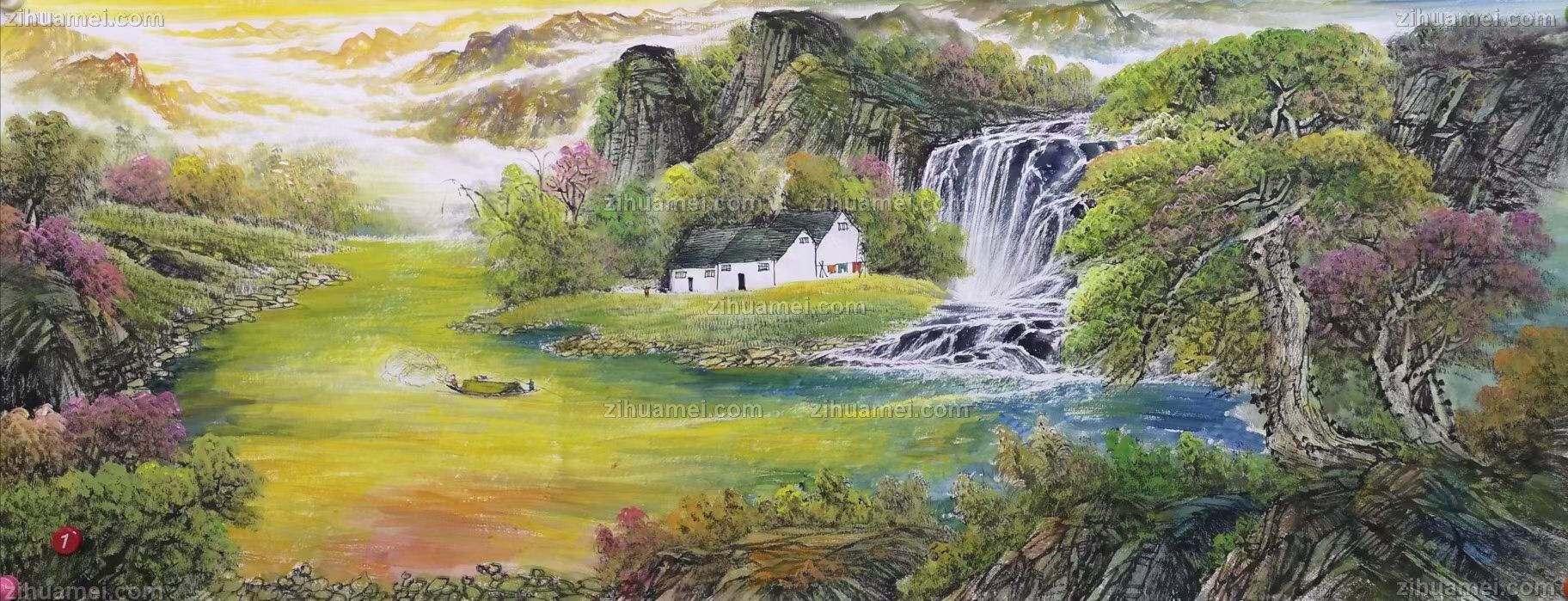 适合客厅大厅国画山水画