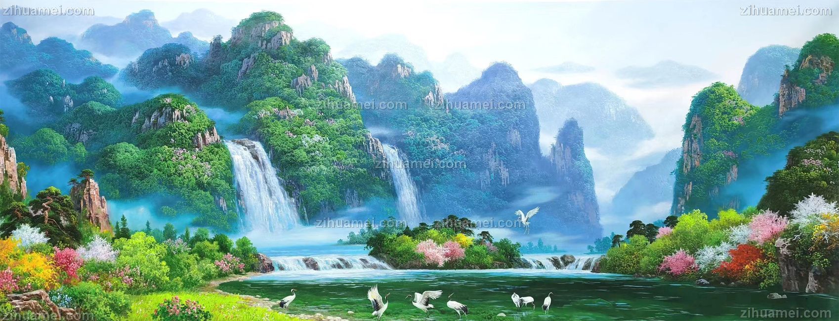 酒店适合挂什么山水画