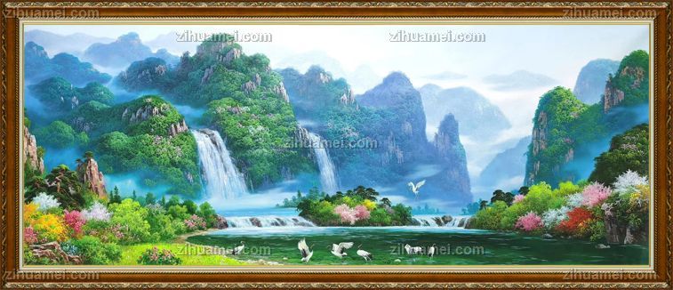 酒店适合挂什么山水画