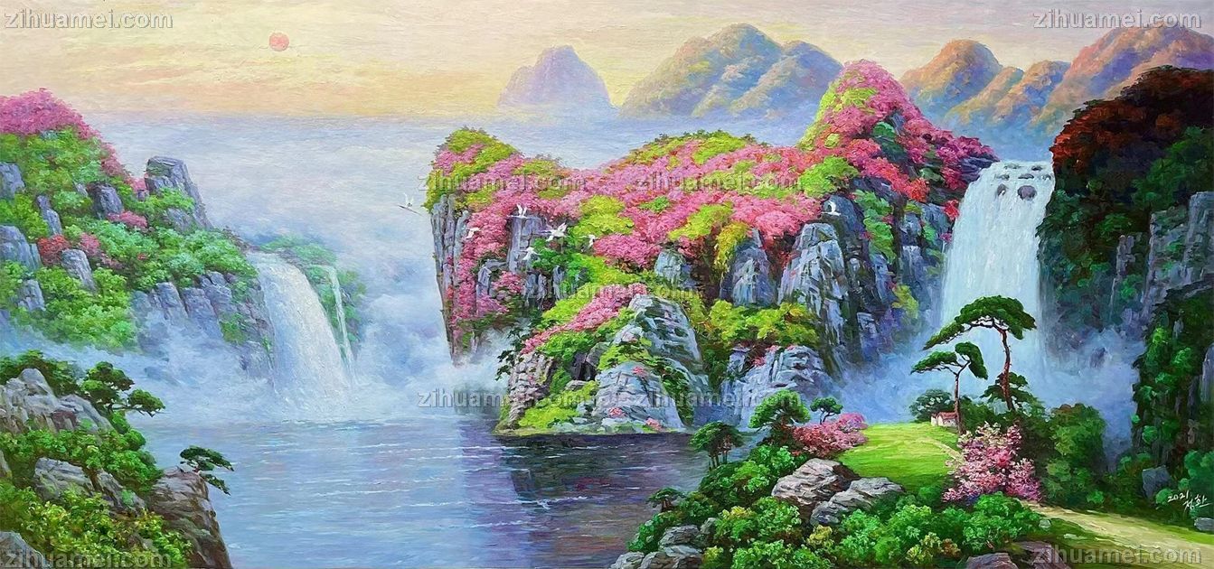 适合大厅客厅酒店餐厅挂的画