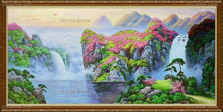 适合大厅客厅酒店餐厅挂的画