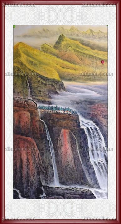 大厅适合挂的山水画