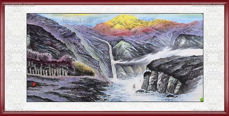 客厅适合的山水画