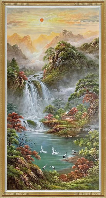 适合玄关的风水油画
