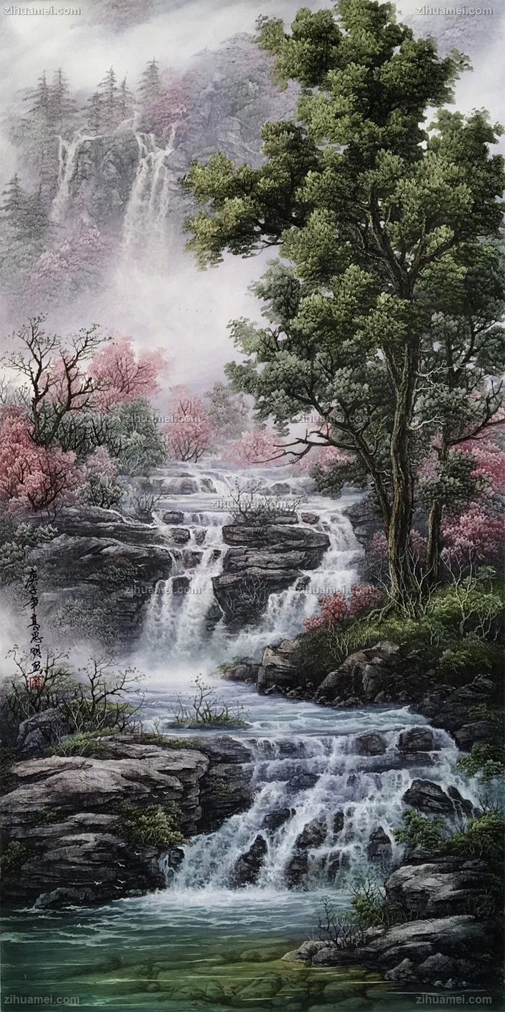 玄关适合什么样的风景油画