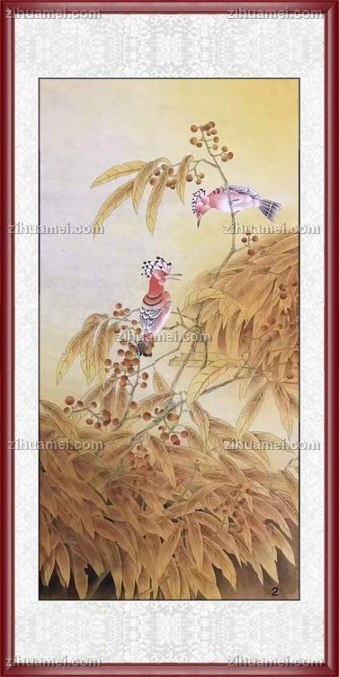 适合玄关的花鸟国画