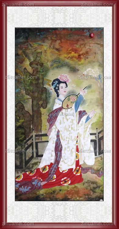 适合酒店走廊装饰国画人物画