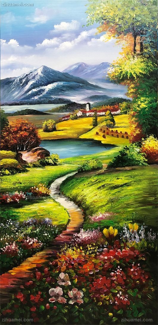 风景油画 中式油画 家庭挂画 酒店挂画