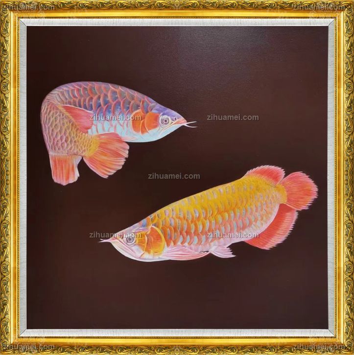 精品手绘写实动物油画