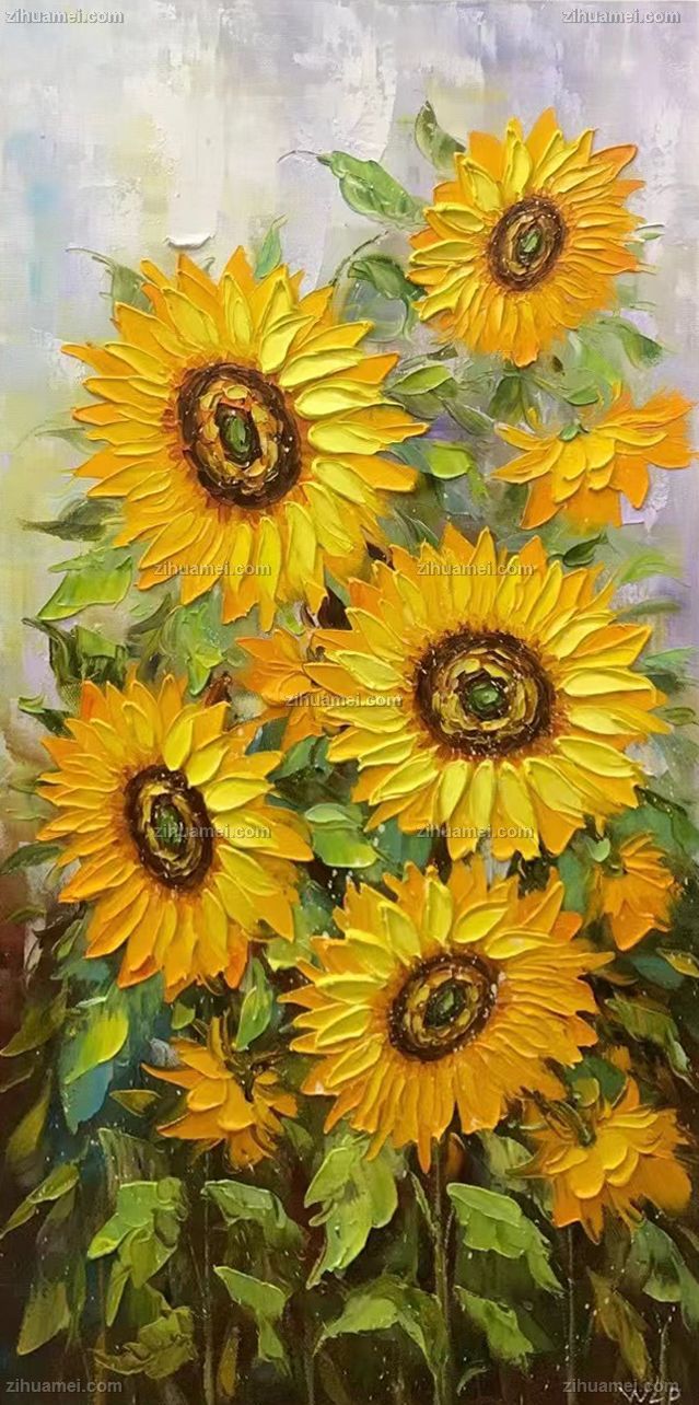 适合玄关走廊的花卉油画
