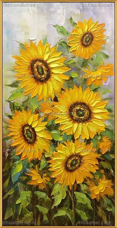 适合玄关走廊的花卉油画