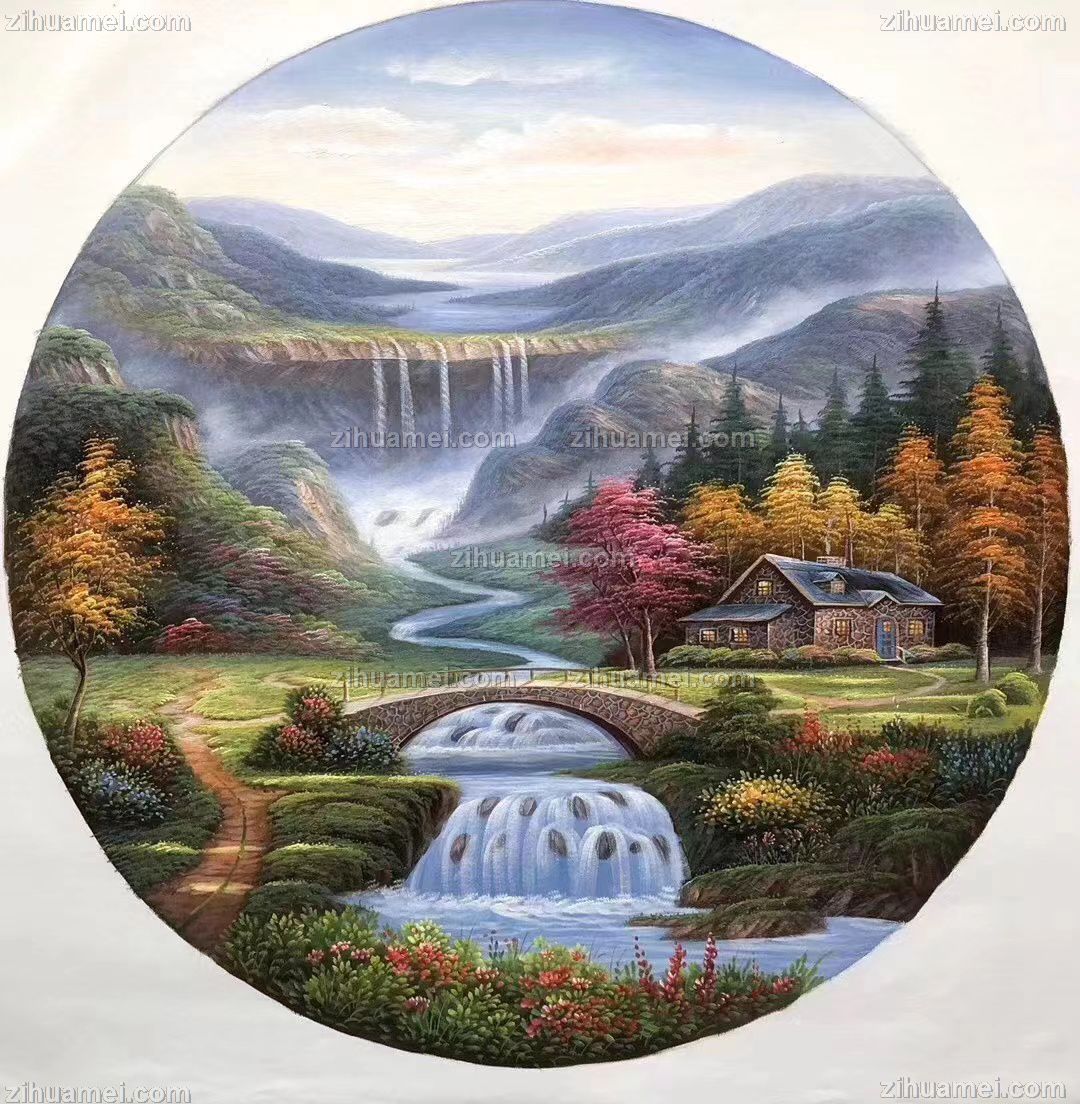 适合酒店的高品质手绘风景油画