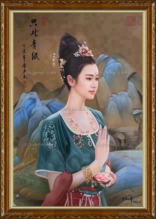 实物拍摄现货油画精品人物油画