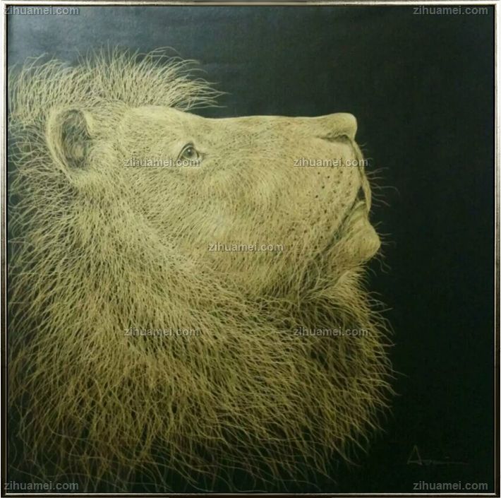 www.zihuamei.com工笔动物油画