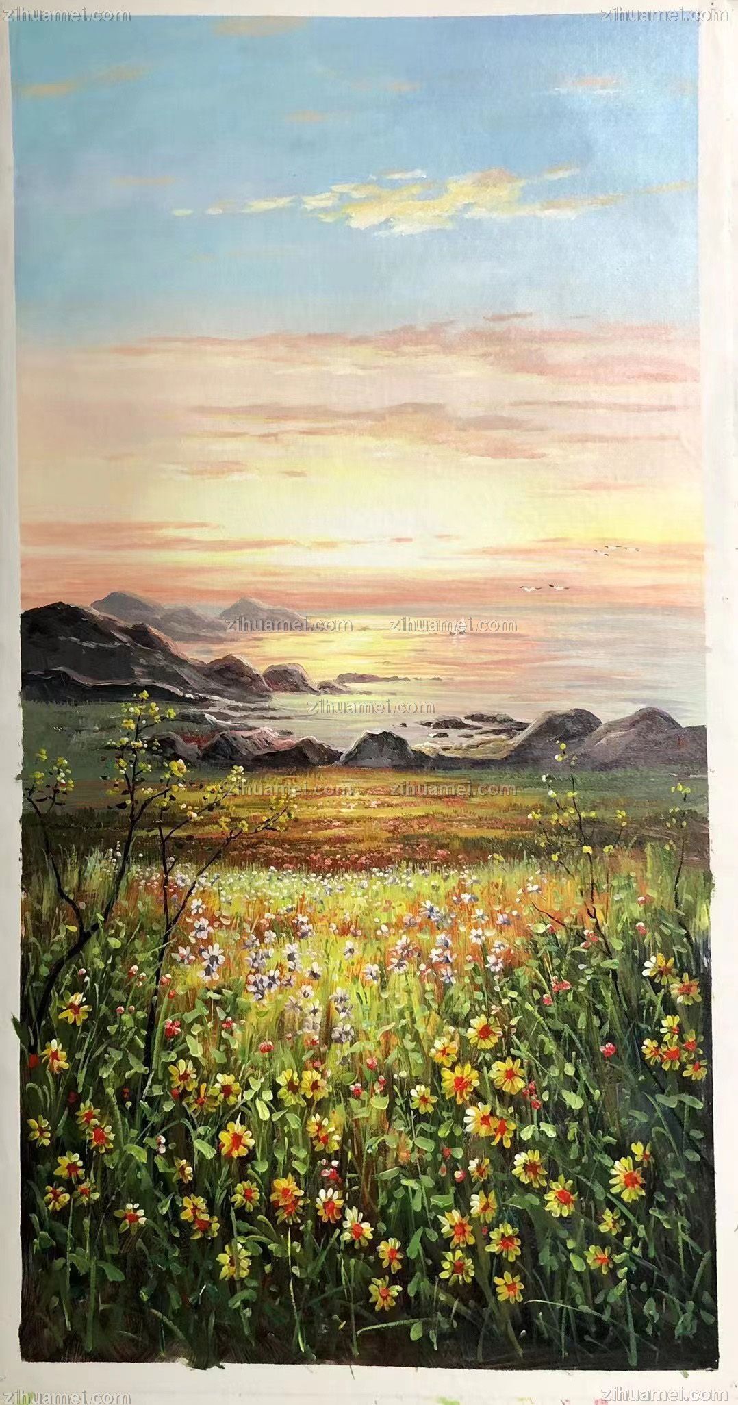 适合现代装饰简约风格的玄关油画