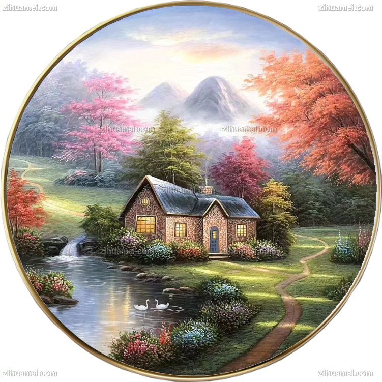 适合餐厅的手绘风景装饰画