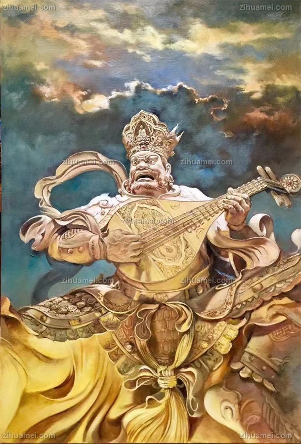 适合客厅的人物纯手绘油画