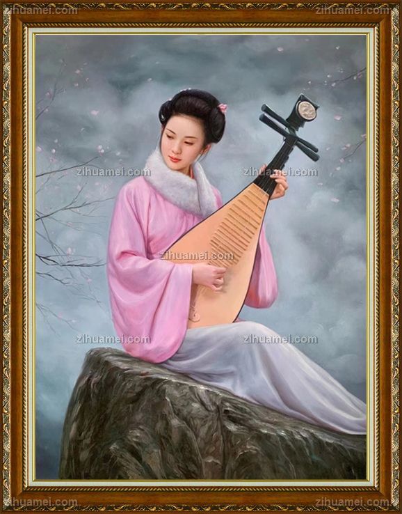 适合客厅餐厅的人物油画