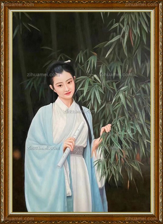书房适合挂什么样的人物油画作品